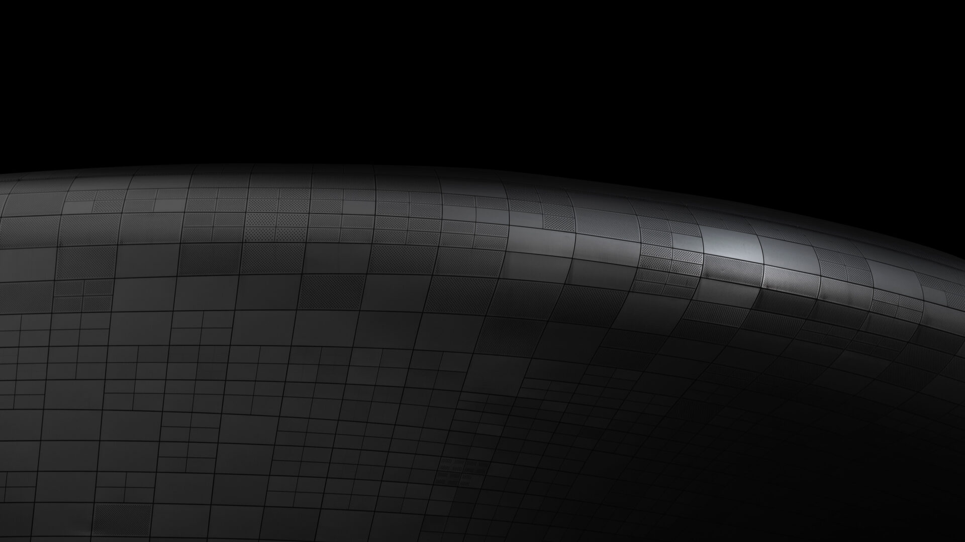 Metalic surface in darkness